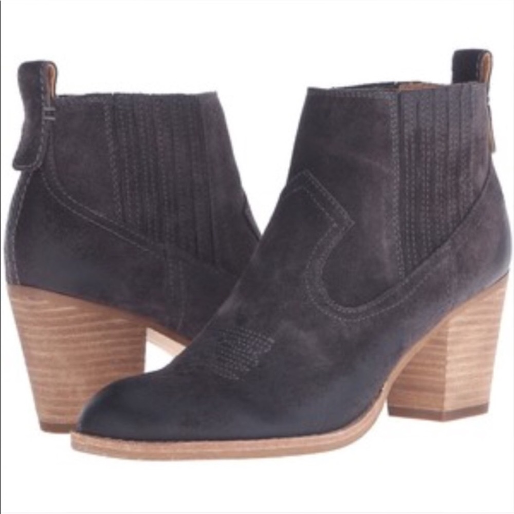 Dolce Vita Gray Suede Booties